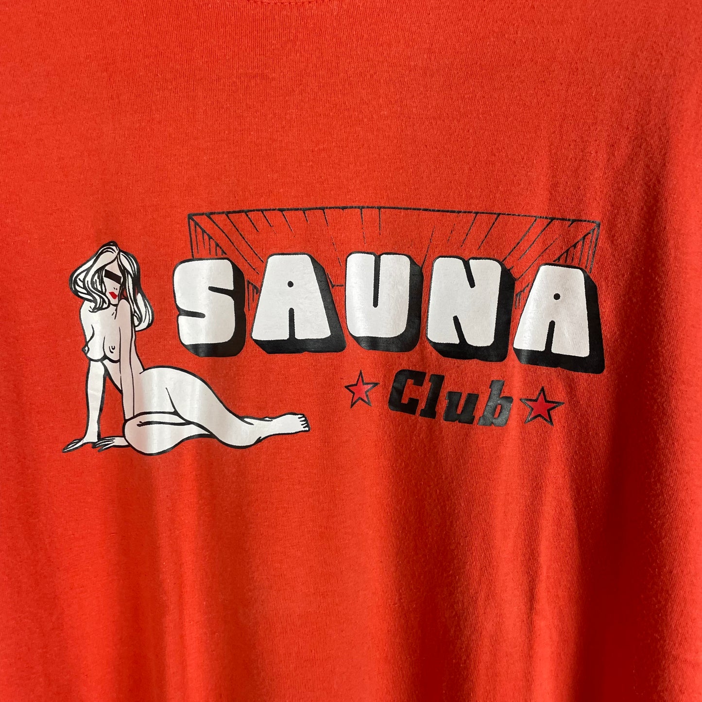 Koszulka z grafiką Sauna Club