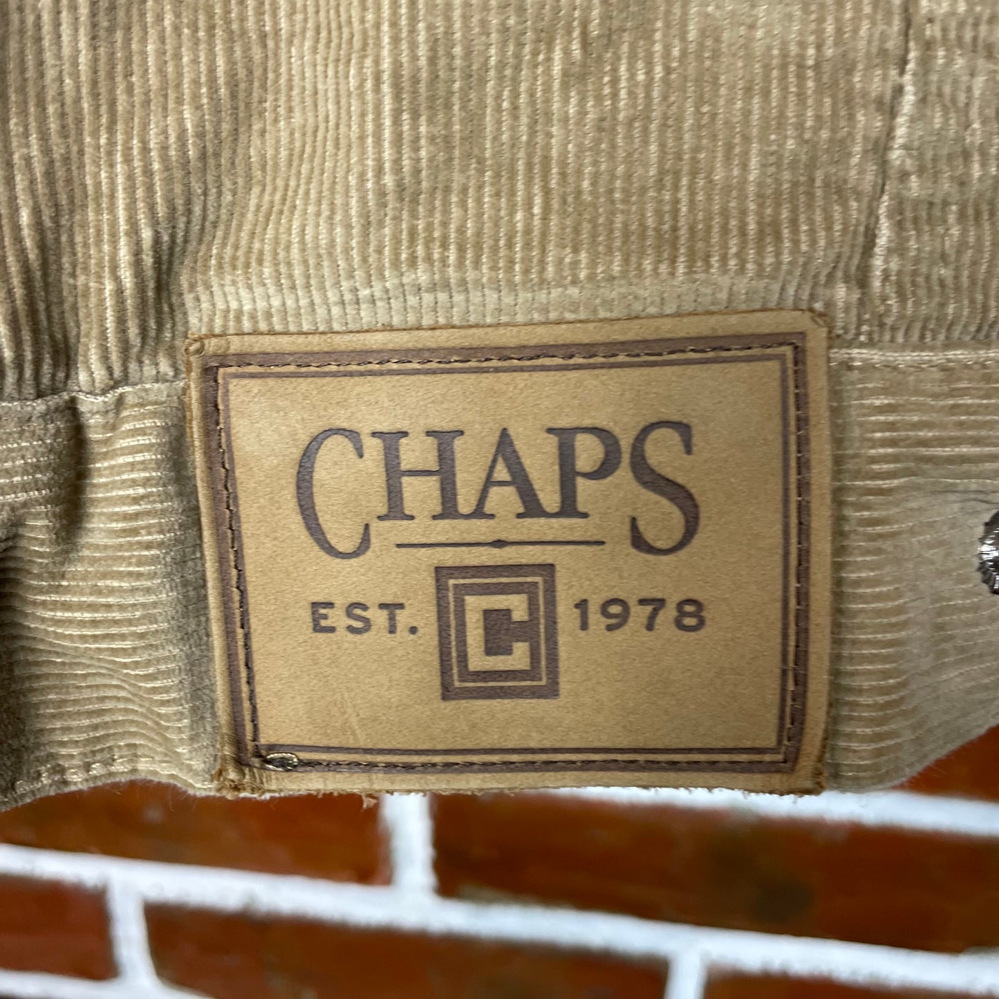 Kurtka Sztruksowa ocieplana baranek Chaps Ralph Lauren