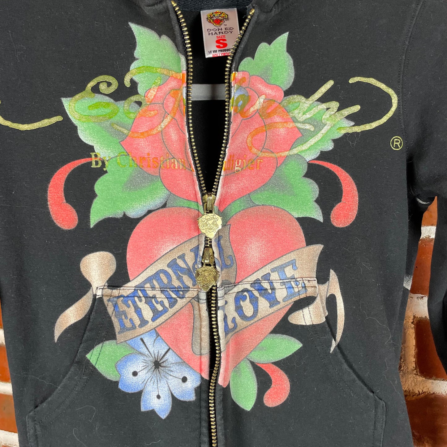 Rozpinana bluza z kapturem Ed Hardy