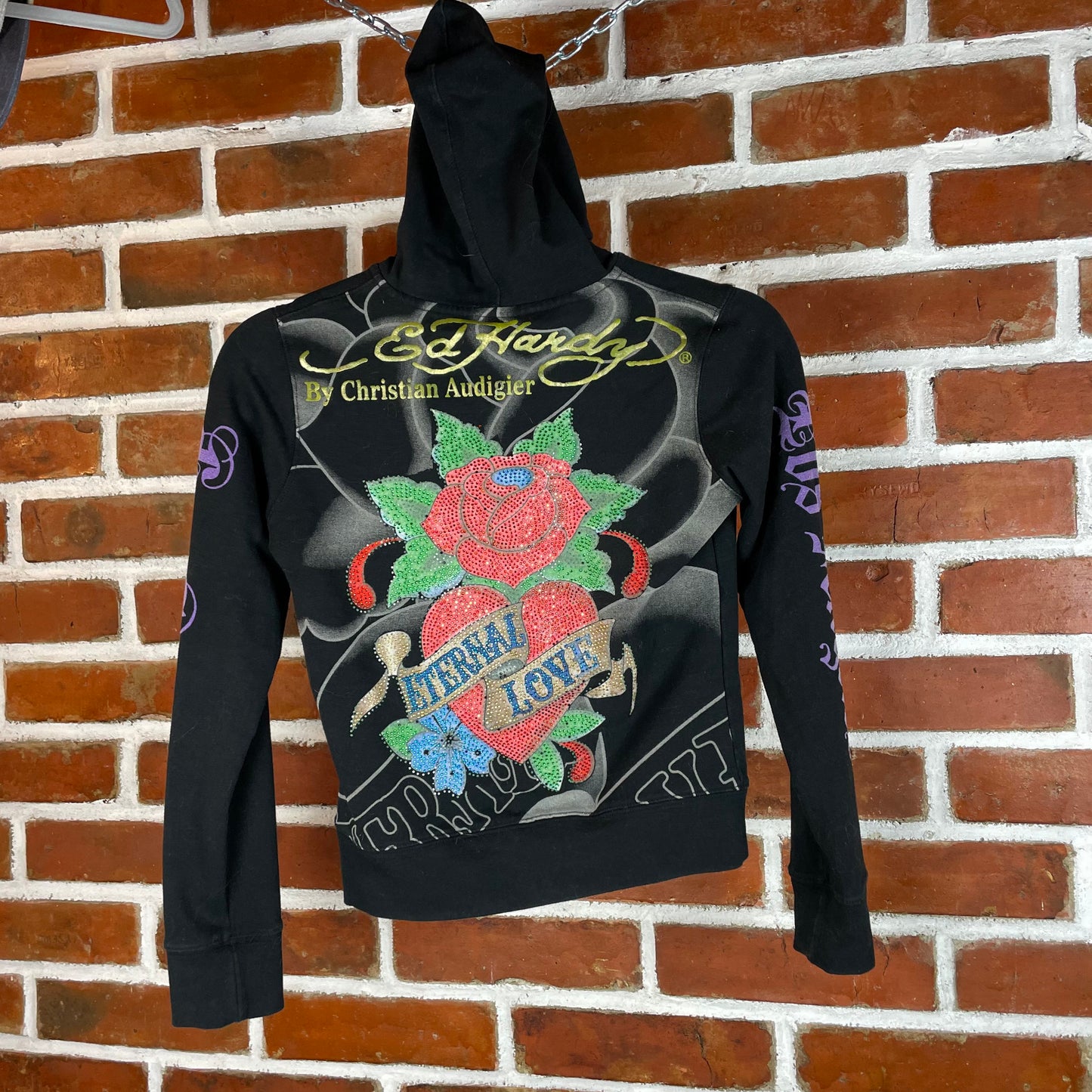 Rozpinana bluza z kapturem Ed Hardy